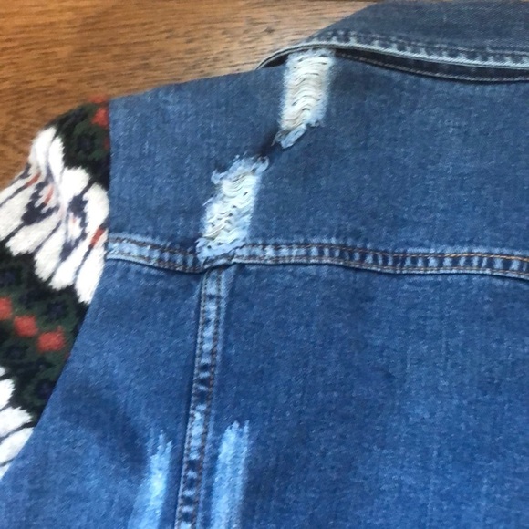 Free People Cypress Distressed Denim Jacket XS - Picture 10 of 10